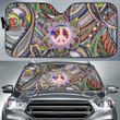 Peace Symbol Car Sun Shade Hippie Art Car Accessories Custom For Fans AT22082903
