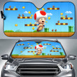 Super Mario Car Sun Shade Game Car Accessories Custom For Fans AA22083001