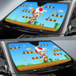 Super Mario Car Sun Shade Game Car Accessories Custom For Fans AA22083001