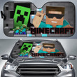 Mine Craft Car Sun Shade Game Car Accessories Custom For Fans AT22083004