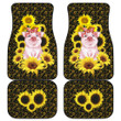 Pig With Sunflower Car Floor Mats Animal Car Accessories Custom For Fans AA22091501
