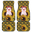 Pig With Sunflower Car Floor Mats Animal Car Accessories Custom For Fans AA22091502