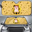 Pig With Sunflower Car Sun Shade Animal Car Accessories Custom For Fans AA22091502