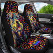 Corloful Dog Painting Car Seat Covers Pet Animal Car Accessories Custom For Fans AA22091903