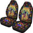 Corloful Dog Painting Car Seat Covers Pet Animal Car Accessories Custom For Fans AA22091901