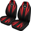 Mercedes Red Logo Car Seat Covers Metal Abstract Car Accessories Ph220913 -02