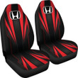 Honda Red Logo Car Seat Covers Metal Abstract Car Accessories Ph220913-20