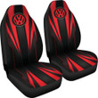 Volkswagen Red Logo Car Seat Covers Metal Abstract Car Accessories Ph220913-13