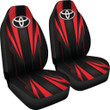 Toyota Red Logo Car Seat Covers Metal Abstract Car Accessories Ph220913 -04