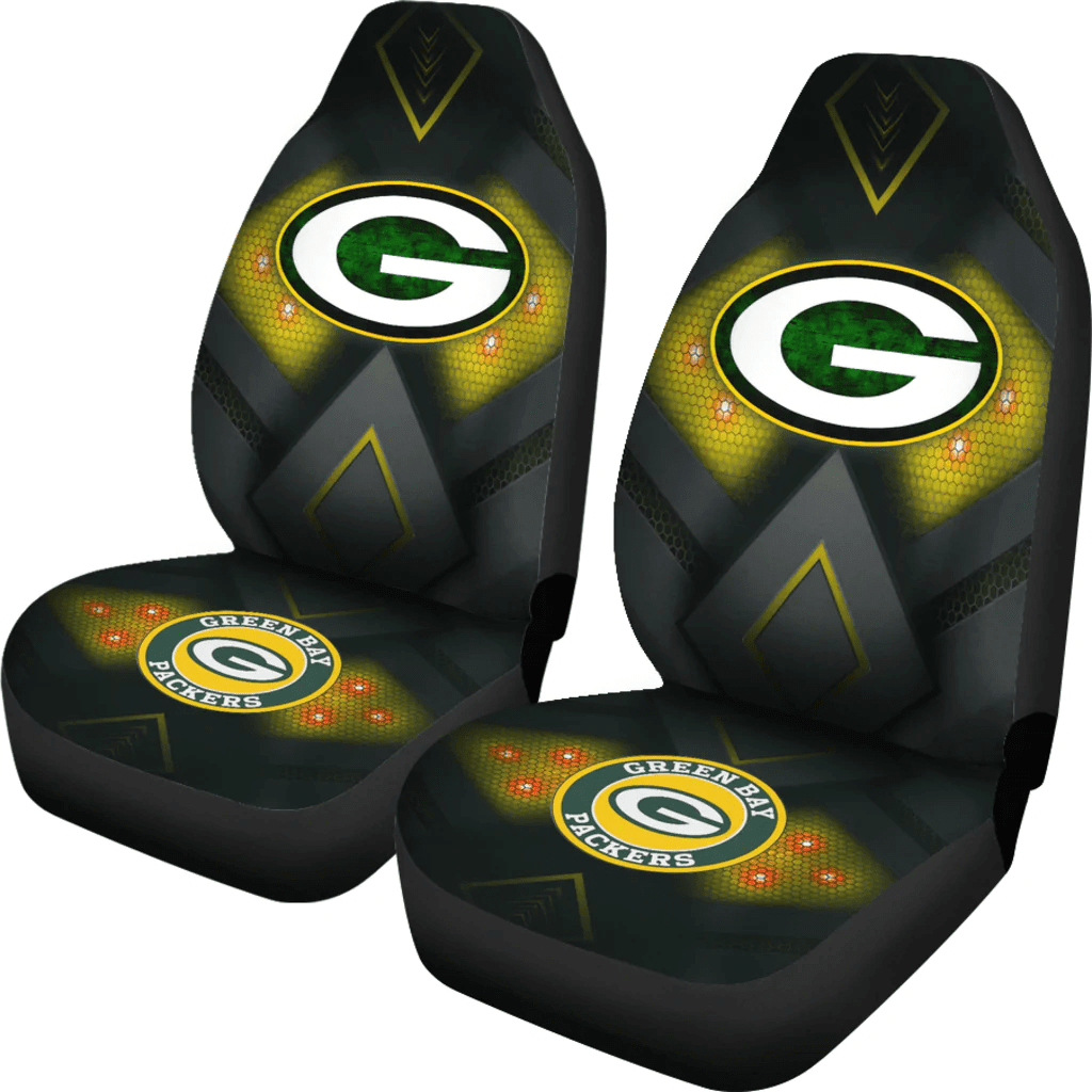 Green Bay Packers Car Seat Covers NFL Car Accessories Custom For Fans AA22102401