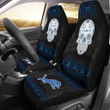 Detroit Lions American Football Club Skull Car Seat Covers NFL Car Accessories Custom For Fans AA22111706