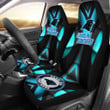 Carolina Panthers American Football Club Skull Car Seat Covers NFL Car Accessories Custom For Fans AA22111107