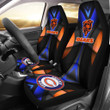 Chicago Bears American Football Club Skull Car Seat Covers NFL Car Accessories Custom For Fans AA22111108