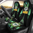 Green Bay Packers American Football Club Skull Car Seat Covers NFL Car Accessories Custom For Fans AA22111103