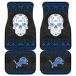 Detroit Lions American Football Club Skull Car Floor Mats NFL Car Accessories Custom For Fans AA22111706