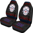 New York Giants American Football Club Skull Car Seat Covers NFL Car Accessories Custom For Fans AA22111611