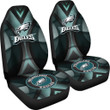 Philadelphia Eagles American Football Club Skull Car Seat Covers NFL Car Accessories Custom For Fans AA22111114