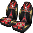 San Francisco 49ers American Football Club Skull Car Seat Covers NFL Car Accessories Custom For Fans AA22111116