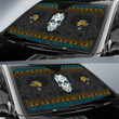 Jacksonville Jaguars American Football Club Skull Car Sun Shade NFL Car Accessories Custom For Fans AA22111613
