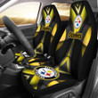 Pittsburgh Steelers American Football Club Skull Car Seat Covers NFL Car Accessories Custom For Fans AA22111115
