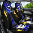 Los Angeles Rams American Football Club Skull Car Seat Covers NFL Car Accessories Custom For Fans AA22111109