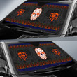 Chicago Bears American Football Club Skull Car Sun Shade NFL Car Accessories Custom For Fans AA22111604
