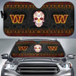 Washington Commanders American Football Club Skull Car Sun Shade NFL Car Accessories Custom For Fans AA22111607