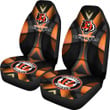 Cincinnati Bengals American Football Club Skull Car Seat Covers NFL Car Accessories Custom For Fans AA22111109