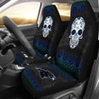 Carolina Panthers American Football Club Skull Car Seat Covers NFL Car Accessories Custom For Fans AA22111609
