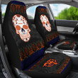 Chicago Bears American Football Club Skull Car Seat Covers NFL Car Accessories Custom For Fans AA22111604