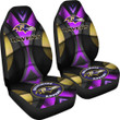 Baltimore Ravens American Football Club Skull Car Seat Covers NFL Car Accessories Custom For Fans AA22111105
