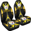Pittsburgh Steelers American Football Club Skull Car Seat Covers NFL Car Accessories Custom For Fans AA22111115