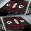 Kansas City Chiefs American Football Club Skull Car Sun Shade NFL Car Accessories Custom For Fans AA22111605