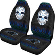 Carolina Panthers American Football Club Skull Car Seat Covers NFL Car Accessories Custom For Fans AA22111609