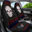 Houston Texans American Football Club Skull Car Seat Covers NFL Car Accessories Custom For Fans AA22111602