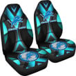 Detroit Lions American Football Club Skull Car Seat Covers NFL Car Accessories Custom For Fans AA22111102