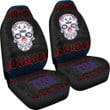 New York Giants American Football Club Skull Car Seat Covers NFL Car Accessories Custom For Fans AA22111611