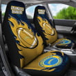 Los Angeles Chargers Car Seat Covers Fire Ball Flying NFL Sport Custom For Fan Ph221119-17