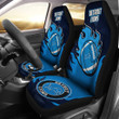Detroit Lions Car Seat Covers Fire Ball Flying NFL Sport Custom For Fan Ph221119-11