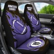 Minnesota Vikings Car Seat Covers Fire Ball Flying NFL Sport Custom For Fan Ph221119-19