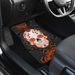 Cincinnati Bengals Car Floor Mats NFL Skull Mandala Car For Fan
