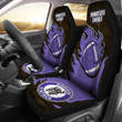 Minnesota Vikings Car Seat Covers Fire Ball Flying NFL Sport Custom For Fan Ph221119-19