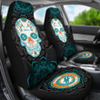 Miami Dolphins Car Seat Covers NFL Skull Mandala New Style Car For Fan Ph221109-19