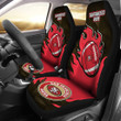 San Francisco 49ers Car Seat Covers Fire Ball Flying NFL Sport Custom For Fan Ph221119-26