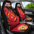 Kansas City Chiefs Car Seat Covers Fire Ball Flying NFL Sport Custom For Fan Ph221119-15