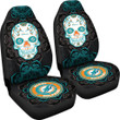 Miami Dolphins Car Seat Covers NFL Skull Mandala New Style Car For Fan Ph221109-19