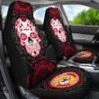 Kansas City Chiefs Car Seat Covers NFL Skull Mandala New Style Car For Fan Ph221109-15