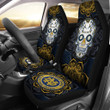 Notre Dame Fighting Irish Car Seat Covers NFL Skull Mandala New Style Car For Fan Ph221109-25