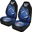Buffalo Bills Car Seat Covers Fire Ball Flying NFL Sport Custom For Fan Ph221119-04