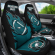 Philadelphia Eagles Car Seat Covers Fire Ball Flying NFL Sport Custom For Fan Ph221119-24